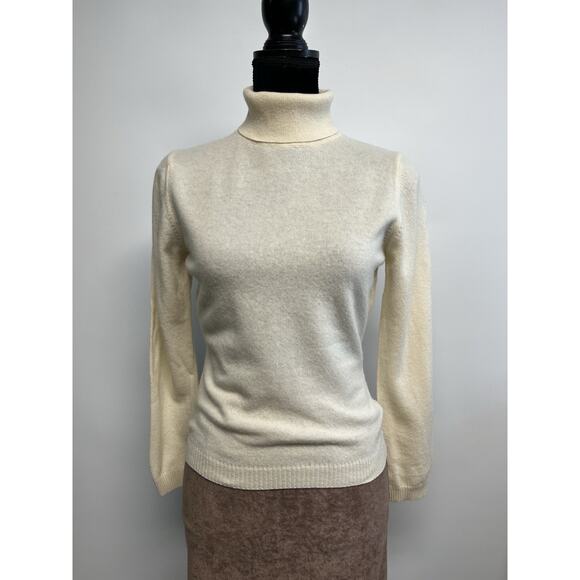 Vintage Benetton Sweater 100% Wool Turtleneck Made In Italy Small Quite Luxury - Picture 1 of 10